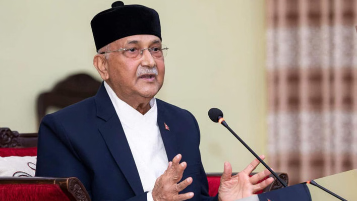 নেপালের সাবেক প্রধানমন্ত্রী কে পি শর্মা অলি। ছবি: সংগৃহীত