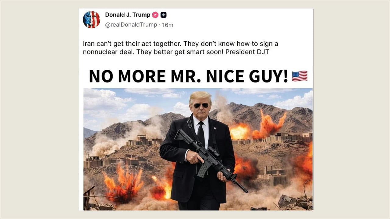 ‘ভদ্রতার দিন শেষ’ ইরানকে ট্রাম্পের নতুন হুমকি