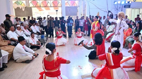 রাধা গোবিন্দ মন্দিরের পূজামণ্ডপ পরিদর্শন করলেন প্রধানমন্ত্রী