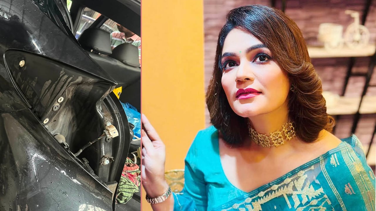 সড়ক দুর্ঘটনার কবলে মৌসুমী মৌ, অল্পের জন্য প্রাণে বাঁচলেন