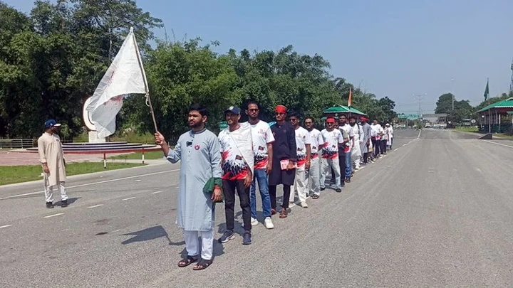 বাংলাবান্ধা থেকে ইনকিলাব মঞ্চের ‘মার্চ ফর ইনসাফ’ কর্মসূচি শুরু