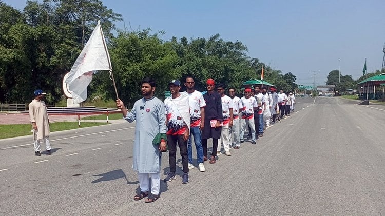 বাংলাবান্ধা থেকে ইনকিলাব মঞ্চের ‘মার্চ ফর ইনসাফ’ কর্মসূচি শুরু