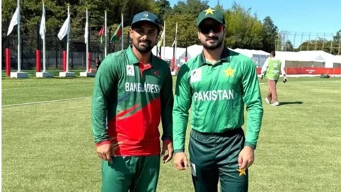 সেমিফাইনালে পাকিস্তানকে ১১২ রানের লক্ষ্য দিলো বাংলাদেশ