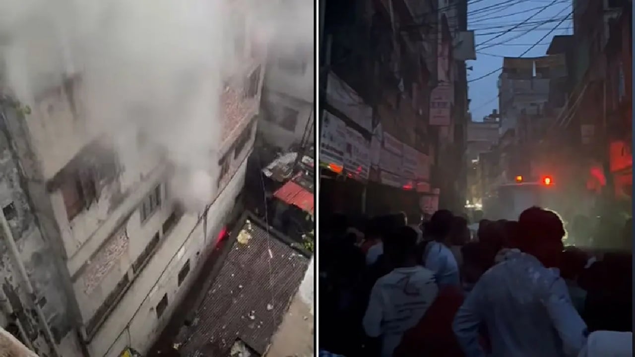 বংশালে হেলমেটের গোডাউনে ভয়াবহ আগুন