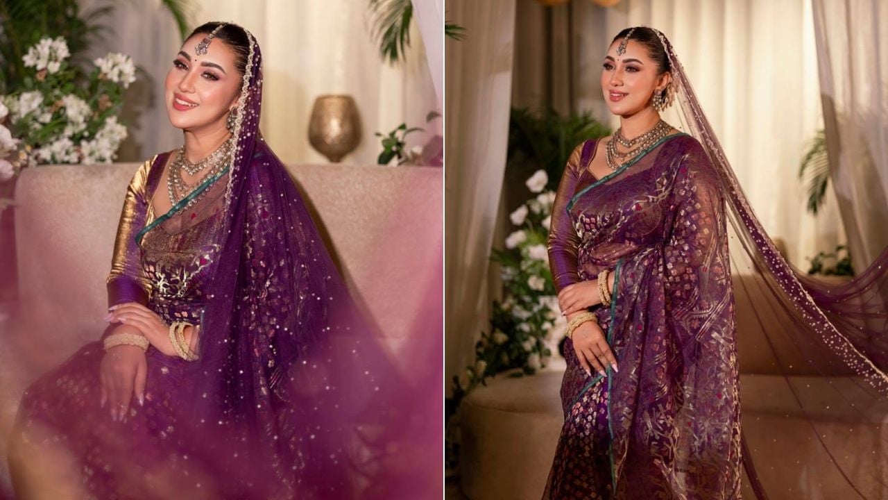 বিয়ের সাজে ছবি পোস্ট করে আলোচনায় অপু বিশ্বাস