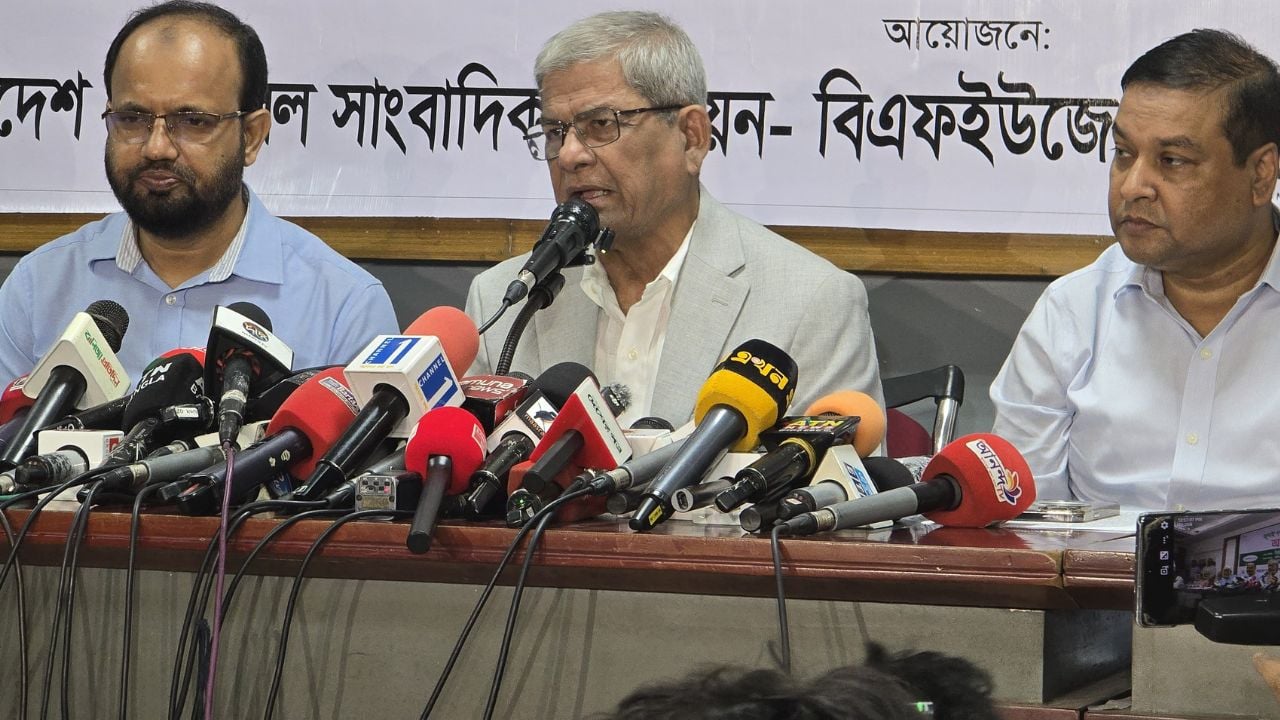 বিরোধী দল শেখ হাসিনার মতো কথা বলছে: মির্জা ফখরুল