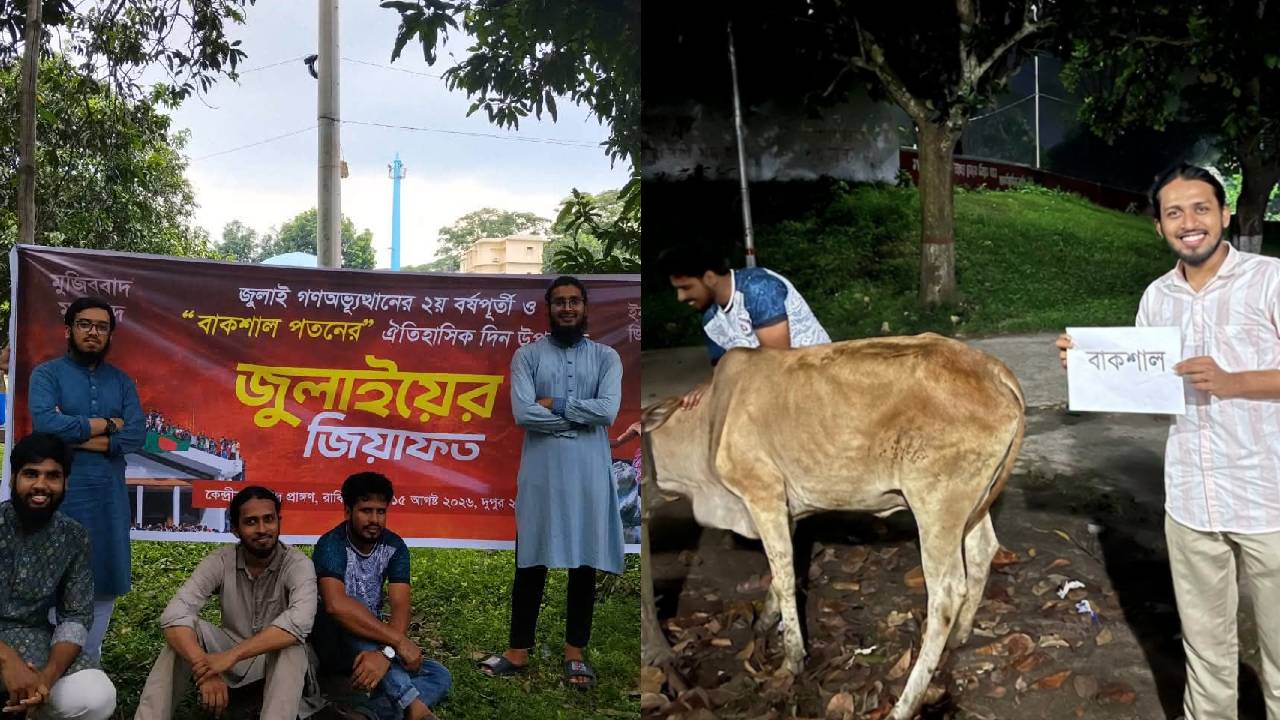রাজশাহী বিশ্ববিদ্যালয়ে আম্মারের নেতৃত্বে ‘বাকশাল’ নামে গরু জবাই 