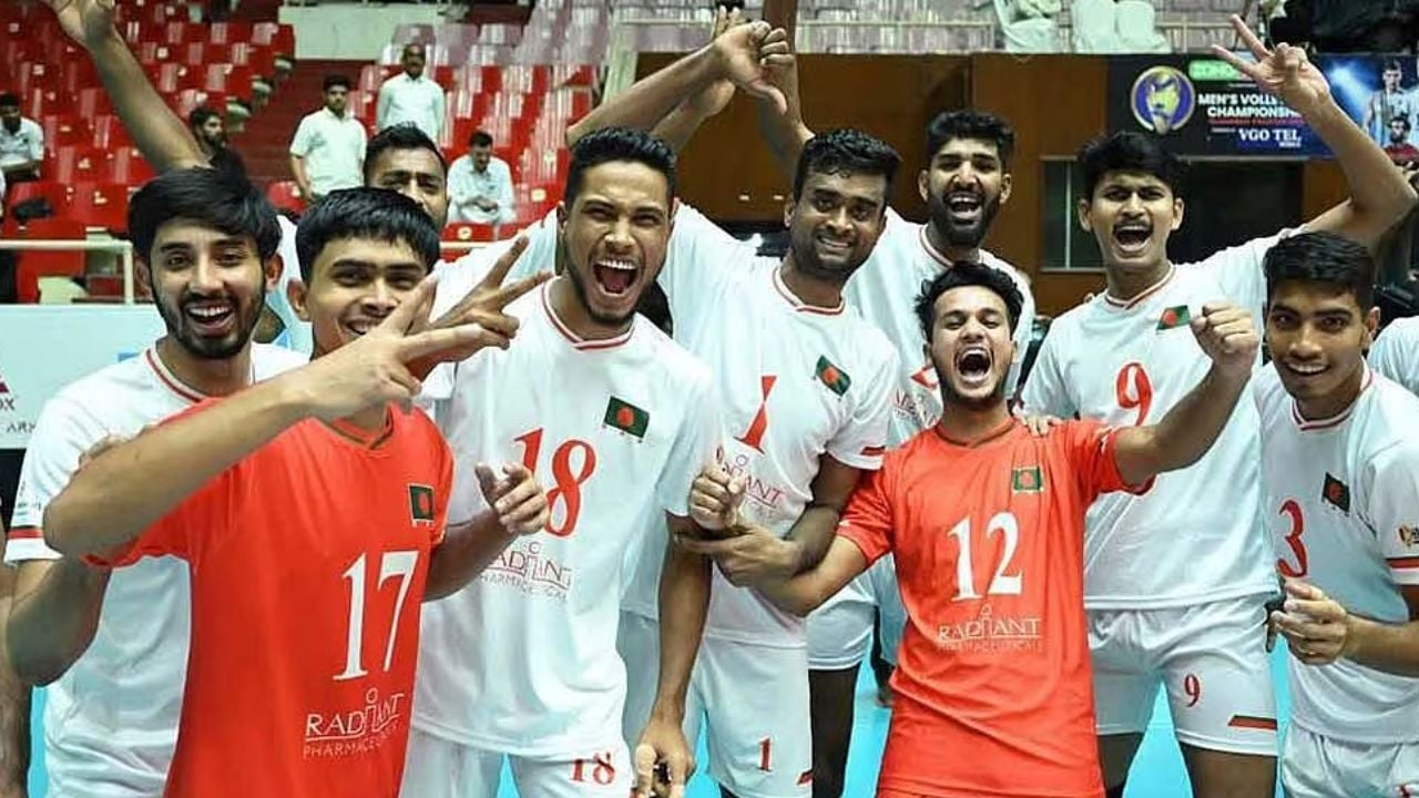 ভলিবল চ্যাম্পিয়নশিপে নেপালকে হারালো বাংলাদেশ