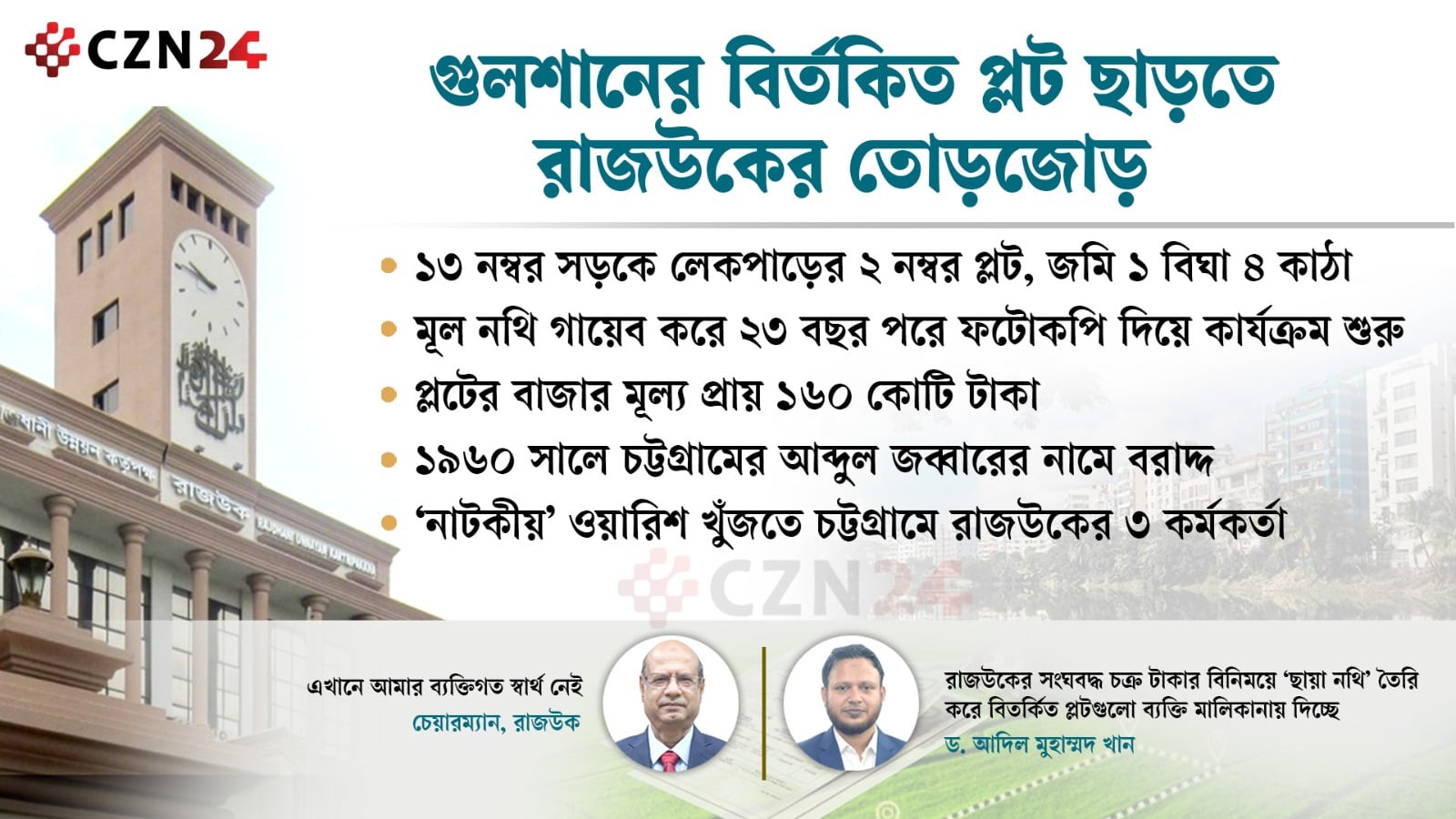বিতর্কিত তালিকা থেকে গুলশানের আরেকটি প্লট ছাড়ছে রাজউক