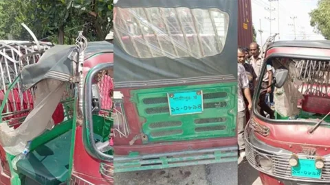 নরসিংদীতে সিএনজি-কাভার্ডভ্যান সংঘর্ষ, নিহত ২