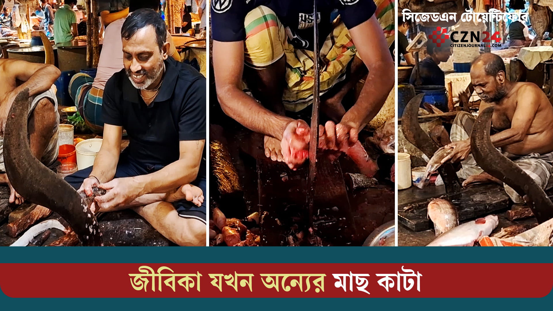 মাছ কেটেই চলে যাদের সংসার