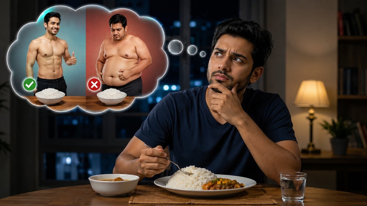 রাতে ভাত খেলেই কি ওজন বাড়ে