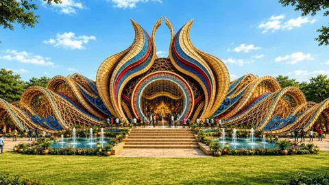 ‘জলজ’ থিমে সাজছে গুলশান-বনানী পূজামণ্ডপ