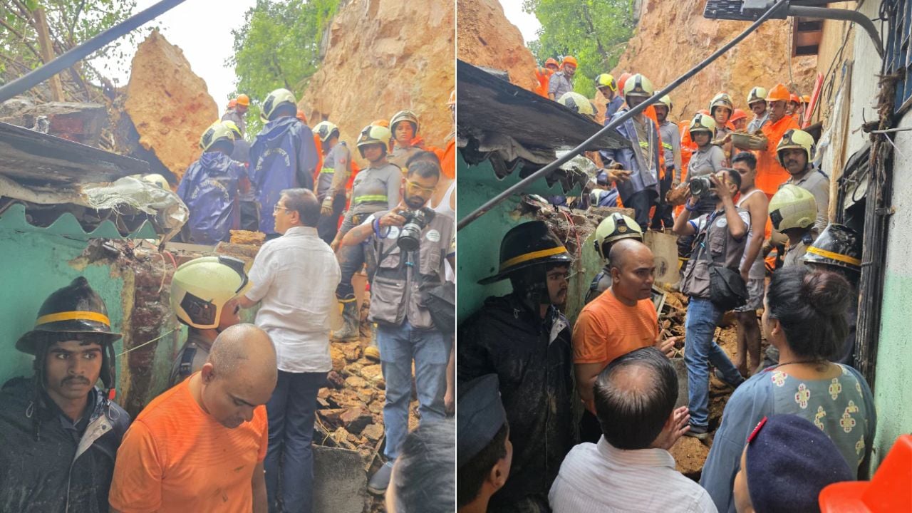 মুম্বাইয়ে পাহাড়ধসে নিহত ৬, উদ্ধার অভিযান অব্যাহত