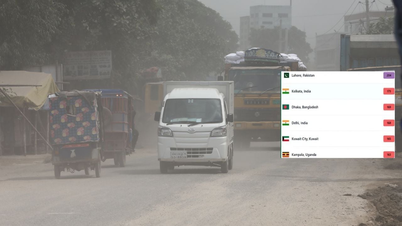 দূষিত শহরের তালিকায় আজও শীর্ষে লাহোর, ঢাকার অবস্থান কত?