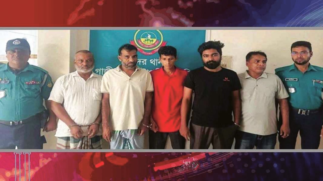 গাজীপুরে নিষিদ্ধ ছাত্রলীগের ৯ নেতাকর্মী গ্রেপ্তার
