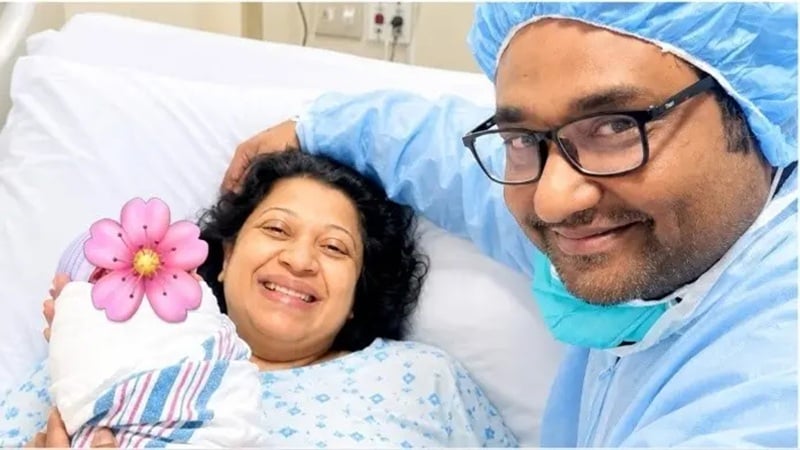 মেয়ে ও স্বামীর সঙ্গে অভিনেত্রী নাফিজা