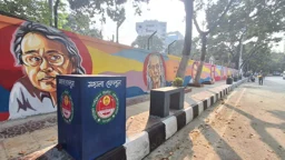 ফুটপাতে নান্দনিক রূপ, স্বস্তি মিলেছে পথচারীদের