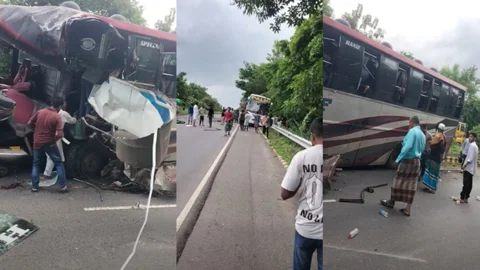 মাদারীপুরে দুই বাসের সংঘর্ষে নিহত ৩