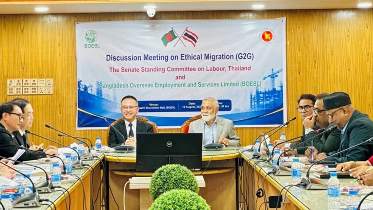 থাইল্যান্ডের নির্মাণ-কৃষি-পর্যটনে বাংলাদেশি কর্মীদের সুযোগ চায় বোয়েসেল