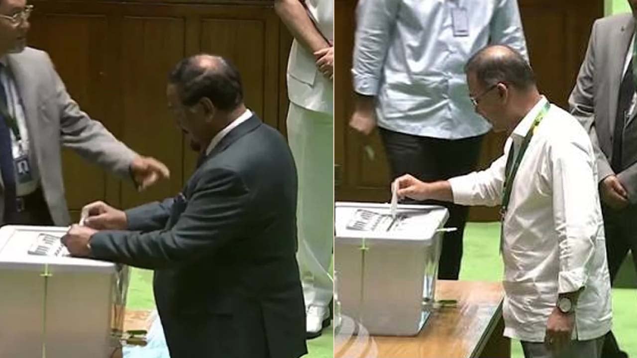 ভোট দিলেন অস্থায়ী রাষ্ট্রপতি ও প্রধানমন্ত্রী