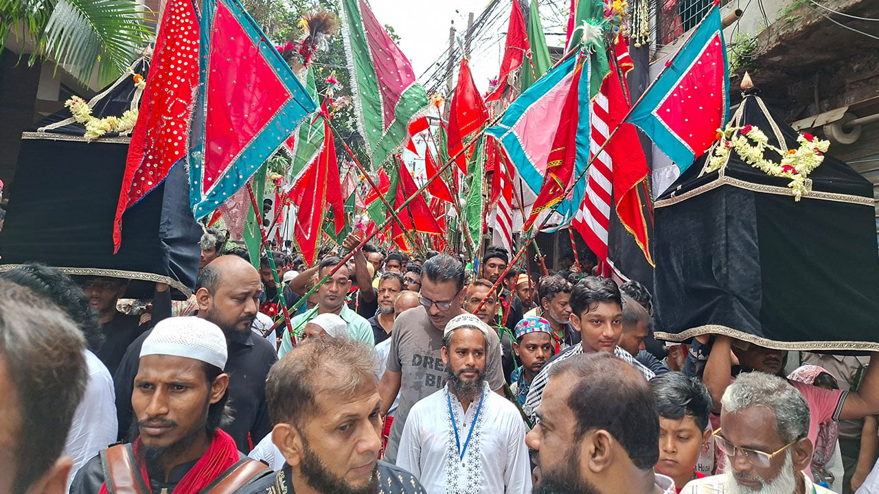 পবিত্র আশুরায় তাজিয়া মিছিল