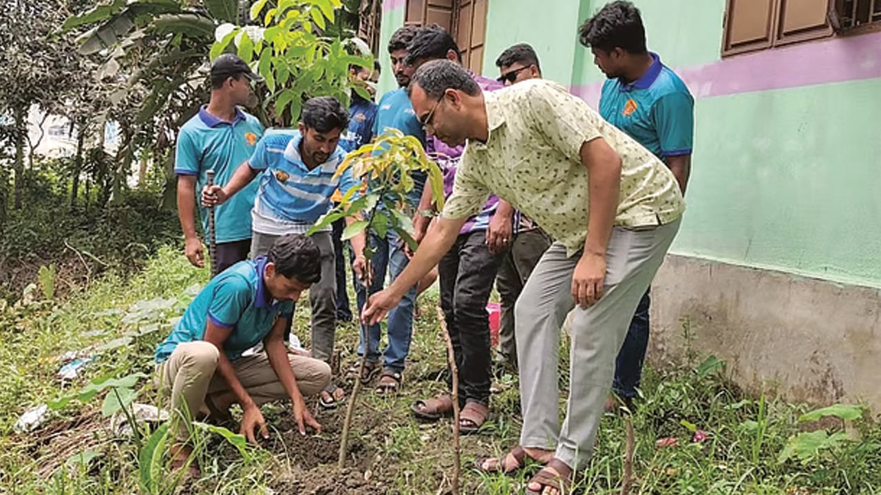 সন্তান জন্ম নিলেই লাগানো হয় গাছের চারা