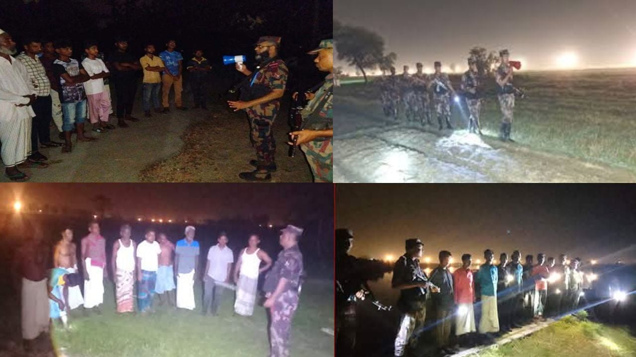 ২৪ ঘণ্টায় বিএসএফের ১০ পুশইন চেষ্টা রুখে দিলো বিজিবি