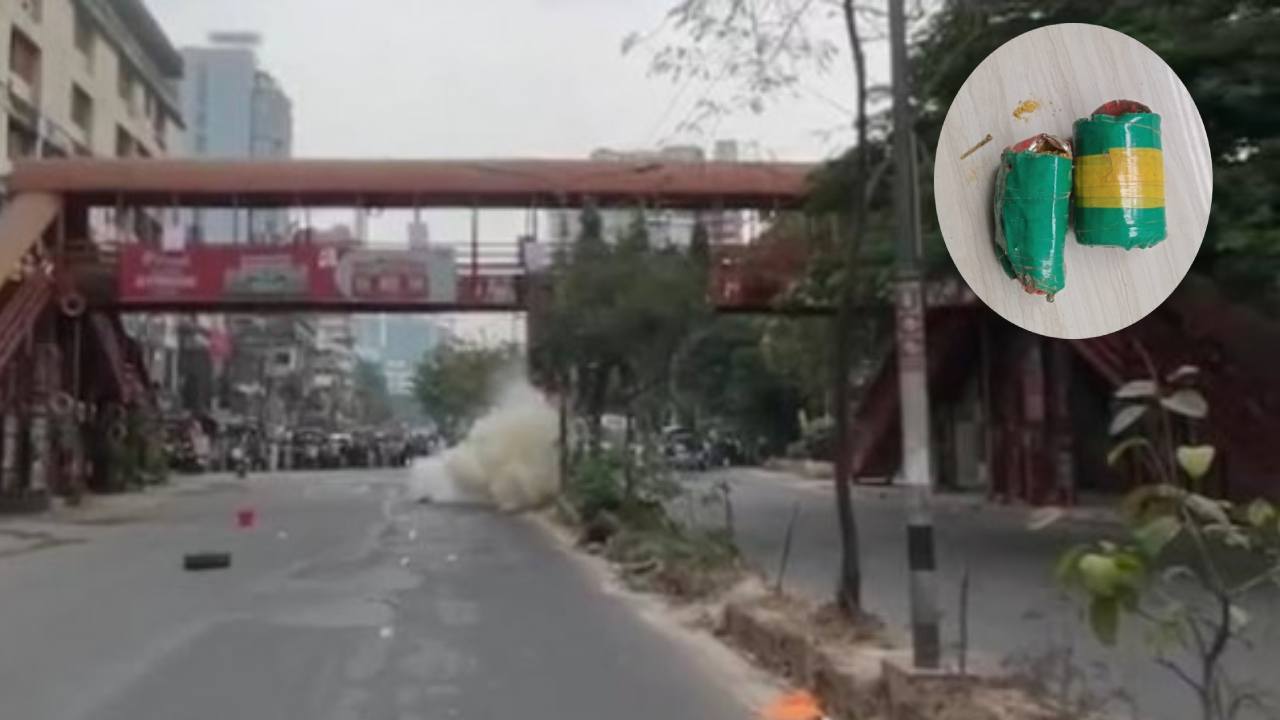 রাজধানীর কলাবাগানে বিচারকের বাসার সামনে ককটেল বিস্ফোরণ, আটক ৪