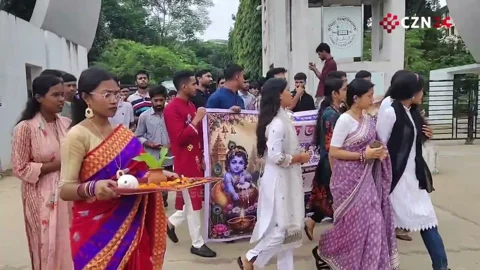 কুবিতে শ্রীকৃষ্ণের জন্মাষ্টমী উপলক্ষে মঙ্গল শোভাযাত্রা