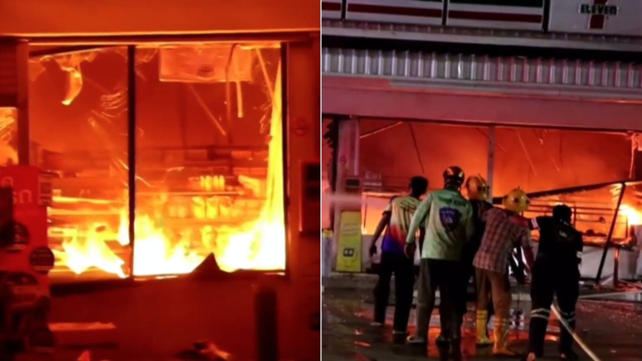 থাইল্যান্ডে একযোগে অর্ধশতাধিক স্থানে আগুন ও বোমা হামলা