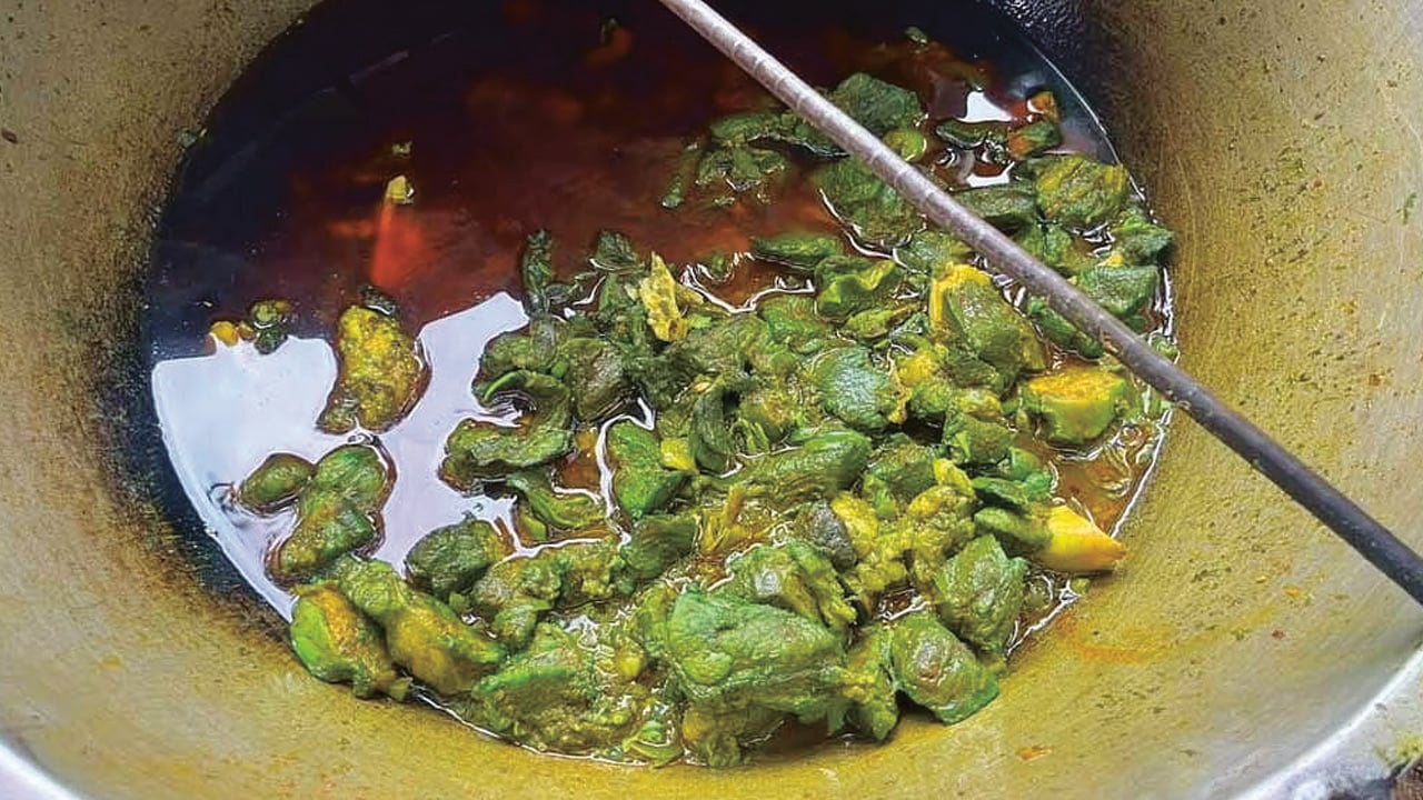 রান্নার সময় গরুর মাংস সবুজ, কারণ জানতে পাঠানো হচ্ছে ল্যাবে