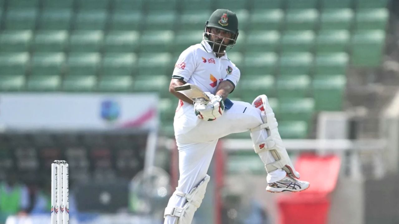 সাদমানের ফিফটি, আউট হলেন শান্ত