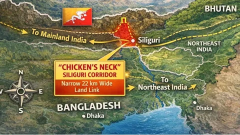বাংলাদেশের সীমান্তবর্তী শিলিগুঁড়ি করিডোরে নতুন মহাসড়ক বানাবে ভারত