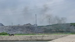 মাতুয়াইল ল্যান্ডফিলের বর্জ্যে আগুন, বিষাক্ত ধোঁয়ায় দুর্ভোগ
