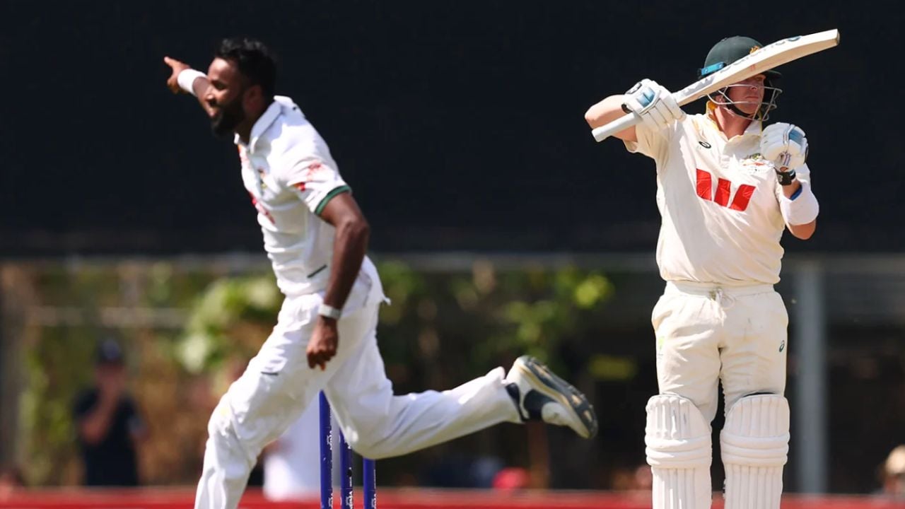 ২ উইকেট হারিয়েছে অস্ট্রেলিয়া, বাংলাদেশ এগিয়ে ১৭৭ রানে