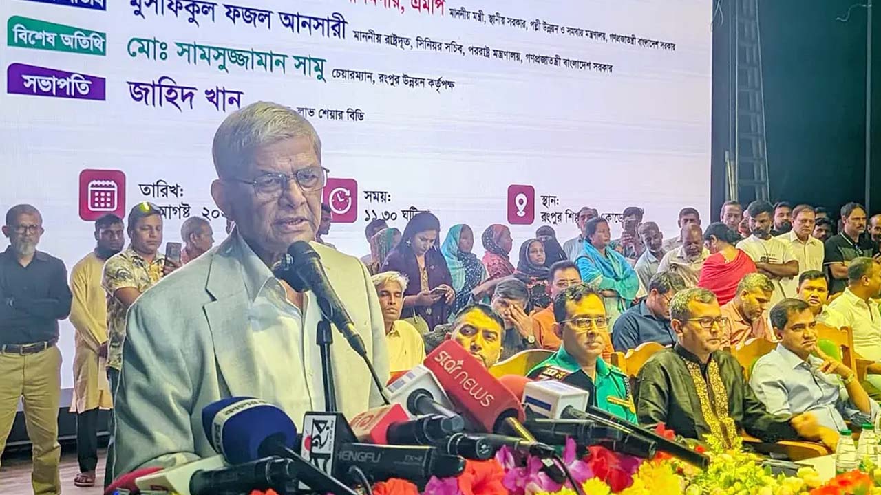 বিরোধী দল গণতন্ত্রের ভাষায় কথা বলছে না: মির্জা ফখরুল