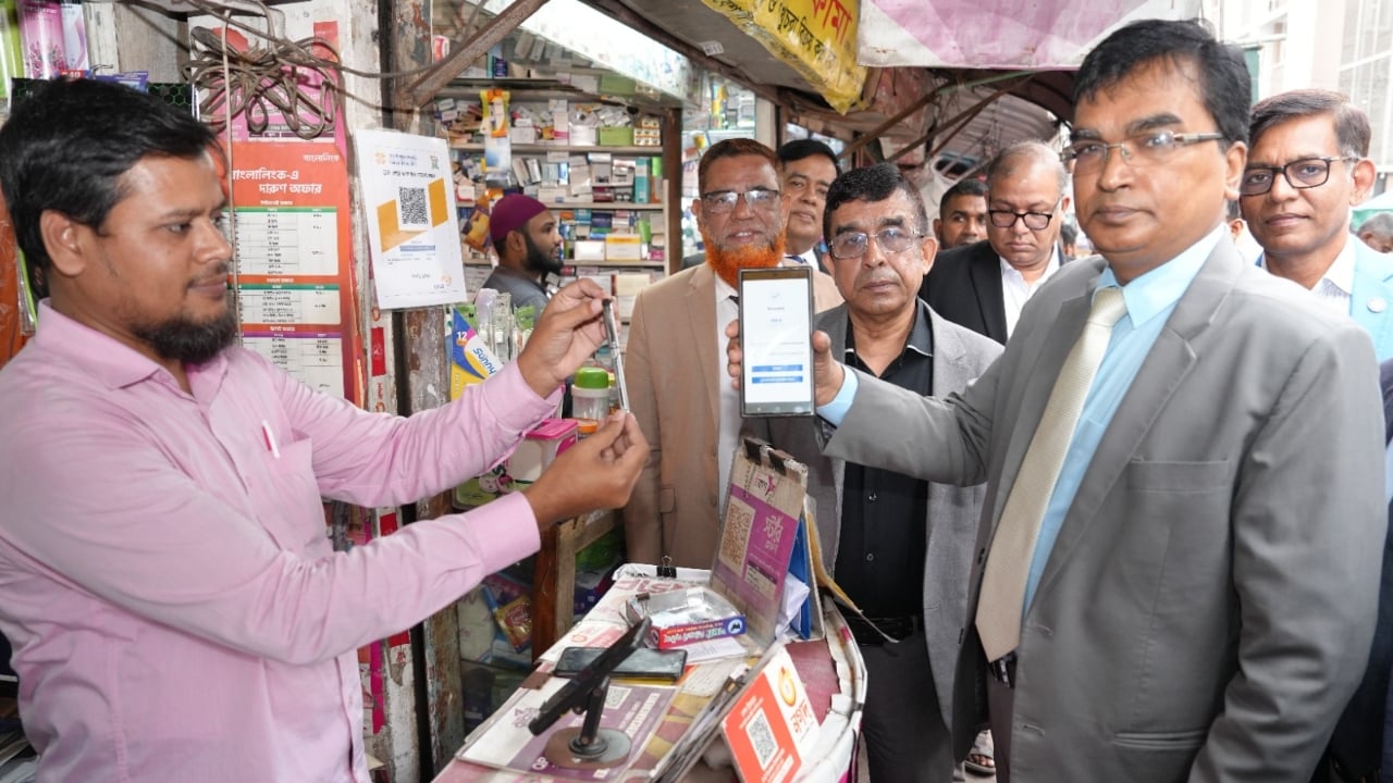 বাংলা কিউআরের প্রচারে সোনালী ব্যাংক