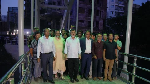 আফতাবনগর-বনশ্রীতে দৃষ্টিনন্দন স্টিল ফুটব্রিজ উদ্বোধন