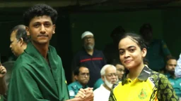 টেবিল টেনিসে চ্যাম্পিয়ন হৃদয় ও মৌ