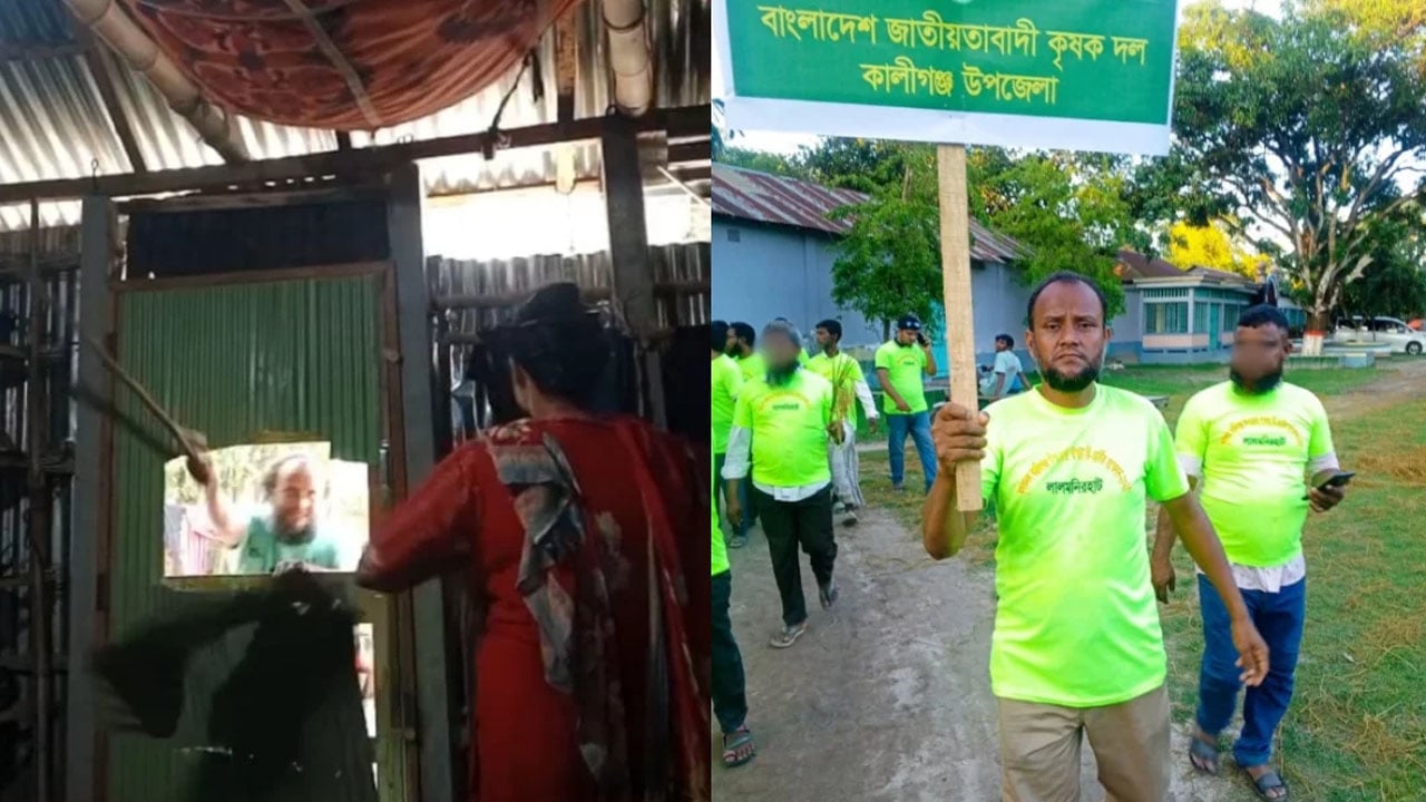 দরজা ভেঙে প্রবাসীর স্ত্রীকে মারধরের অভিযোগ কৃষক দল নেতার বিরুদ্ধে