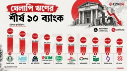 খেলাপি ঋণের ৭২ শতাংশই ১০ ব্যাংকে, তালিকায় যারা