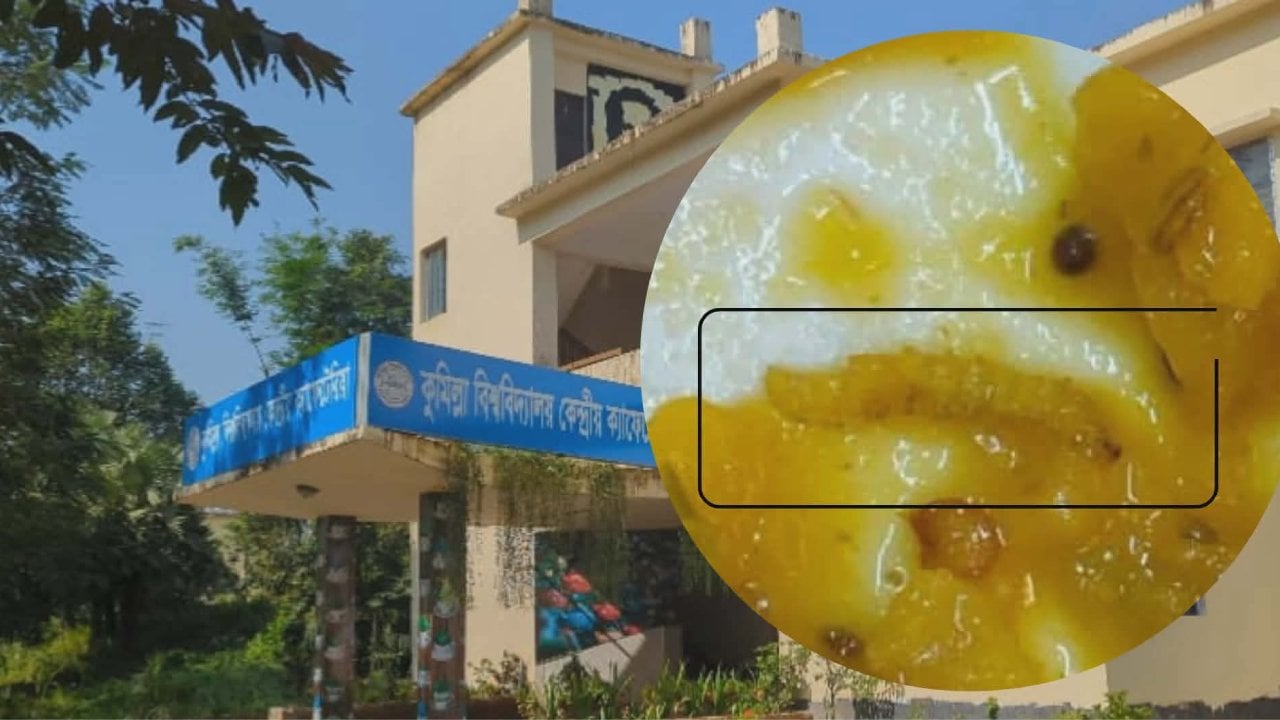 কুমিল্লা বিশ্ববিদ্যালয়ের ক্যাফেটেরিয়ার খাবারে পোকা 
