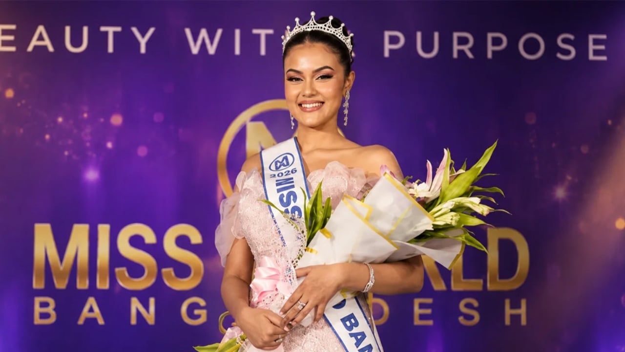 মিস ওয়ার্ল্ড বাংলাদেশের মুকুট জিতলেন সামানজার সাঈদ
