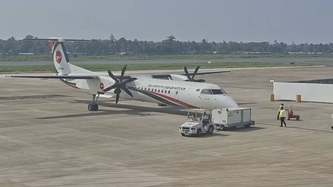 উড্ডয়নের পর বিচ্ছিন্ন বিমানের চাকা, শাহজালালে জরুরি অবতরণ