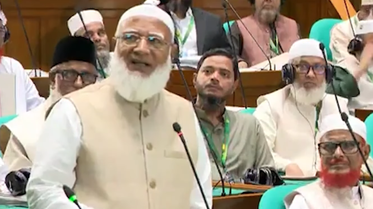 সংসদে জামায়াত আমিরকে থামালেন স্পিকার