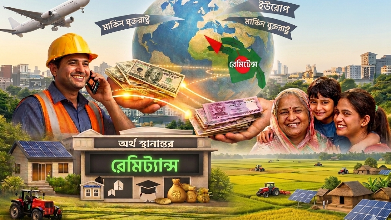 এপ্রিলের প্রথমার্ধে রেমিট্যান্সে প্রবৃদ্ধি ২৫.২ শতাংশ