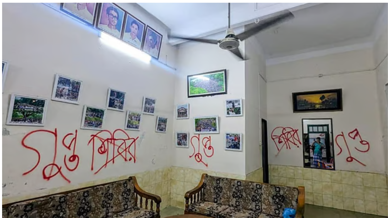 শিবিরকে ‘গুপ্ত’ আখ্যা দিয়ে ঢাবিতে দেয়াললিখন, উত্তেজনা