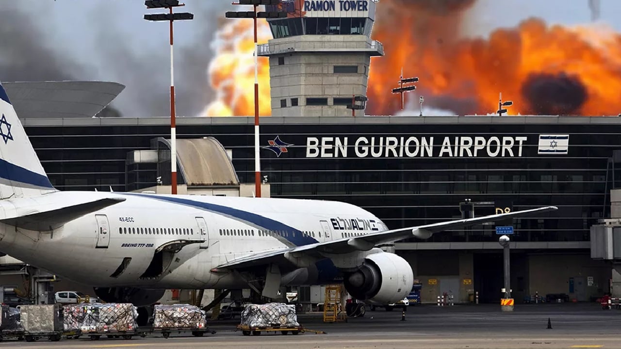 ইসরায়েলের প্রধান বিমানবন্দরে আঘাত হেনেছে ইরানের ক্ষেপণাস্ত্র