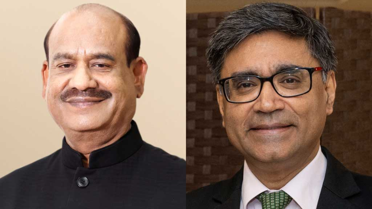 ভারতের লোকসভার স্পিকার ওম বিড়লা ও পররাষ্ট্রসচিব বিক্রম মিশ্রি। ছবি: সংগৃহীত